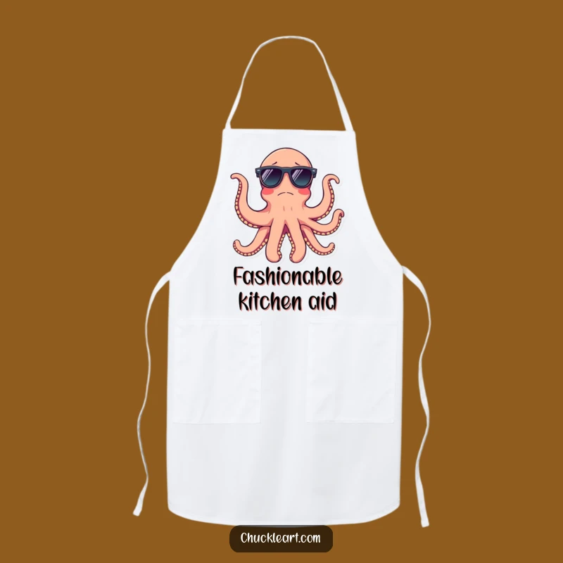 Funny Octopus Sunglasses Apron: Cook with Cool Tentacle Style