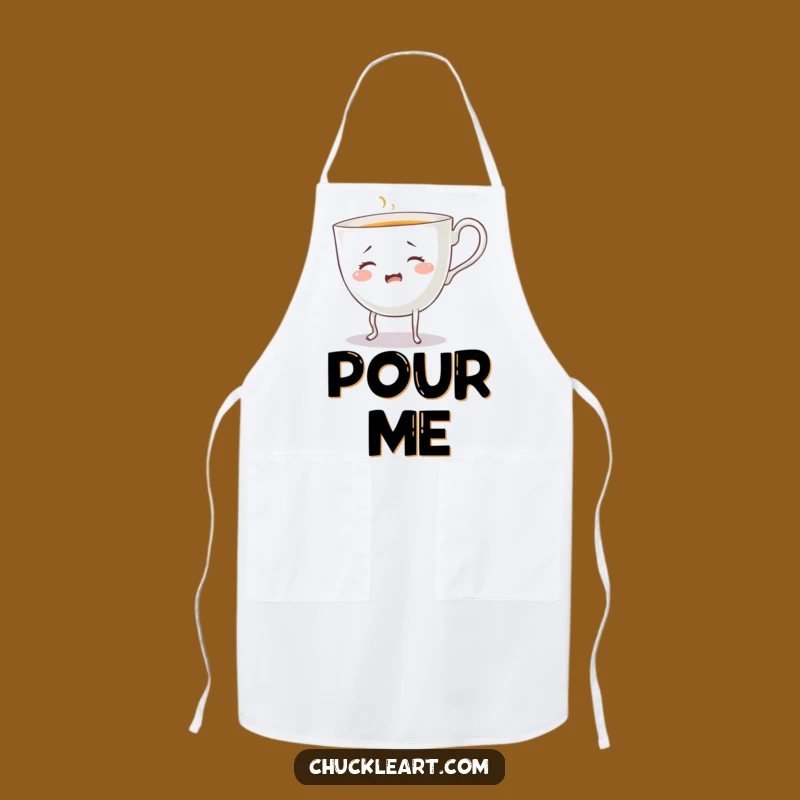 Funny Bewildered Teacup Apron: Cook with Laughs in This Hilarious Kitchen Gear