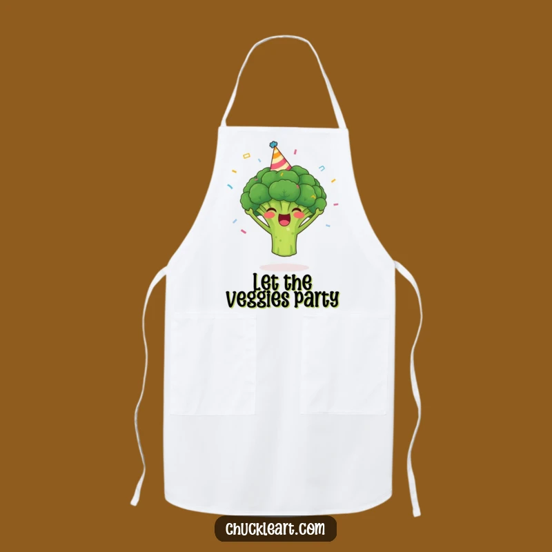 Funny Broccoli Party Apron A Cheerful Kitchen Gift
