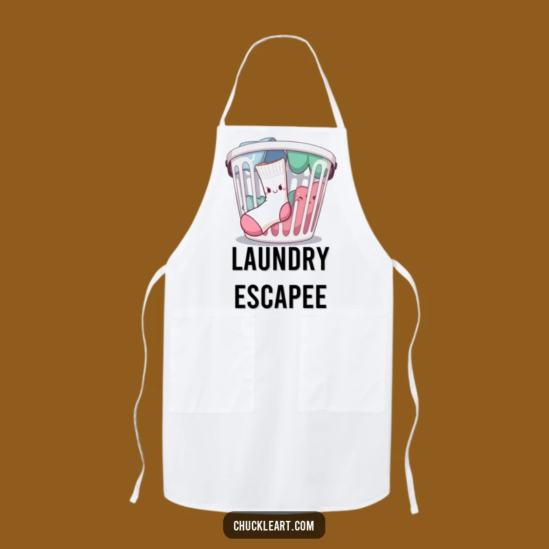 Funny Escaping Sock Apron: Cook with Laughs in This Hilarious Laundry Gear