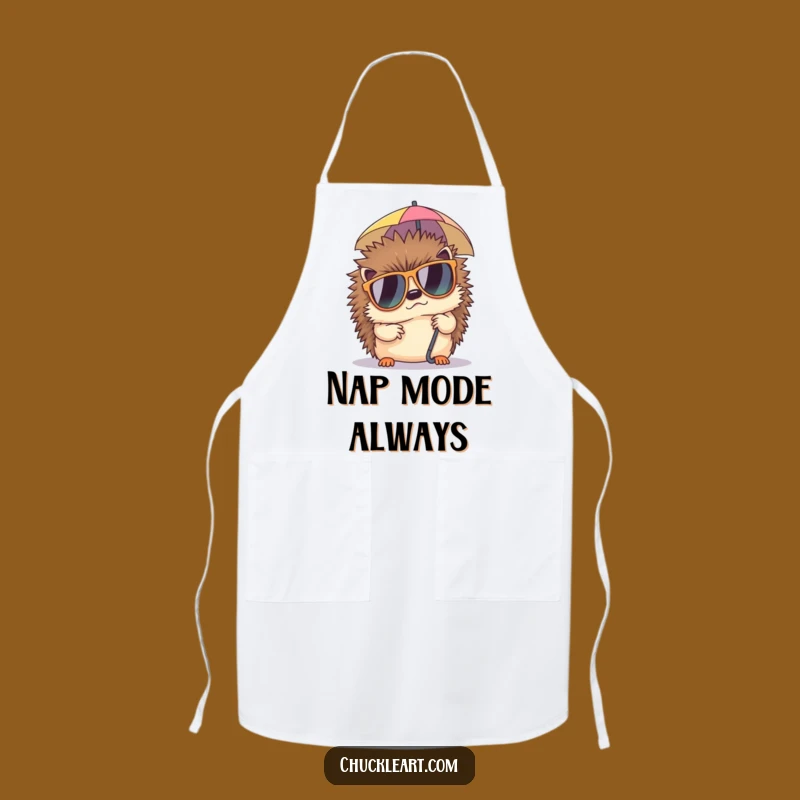 Funny Hedgehog Apron: Grumpy Cook Nap Chef, Perfect Kitchen Gift