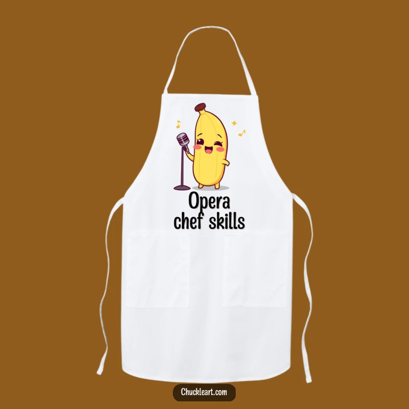 Funny Opera Banana Apron - Hilarious Culinary Performance Wear Gift