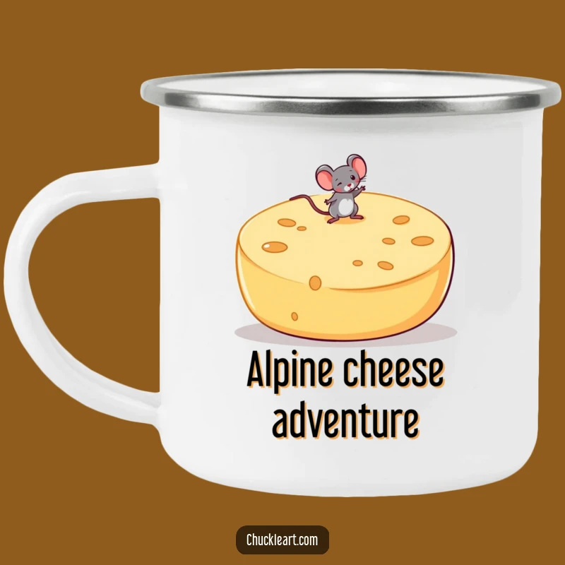 Funny Mouse Cheese Camping Mug: Sip Your Adventure with Humor