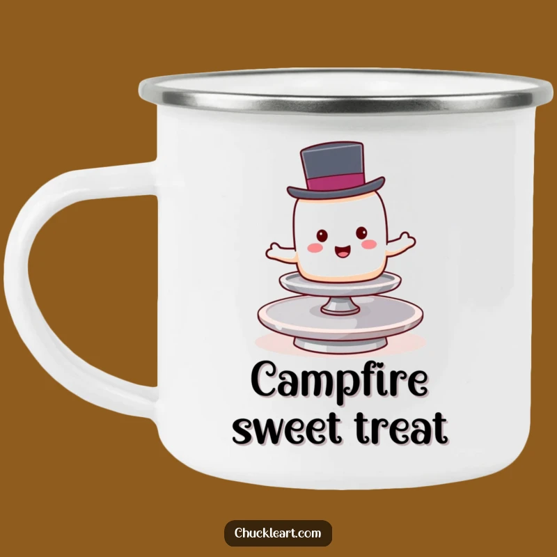 Funny Marshmallow Camping Mug: Hilarious Balancing Act Brews for Sweet Adventures