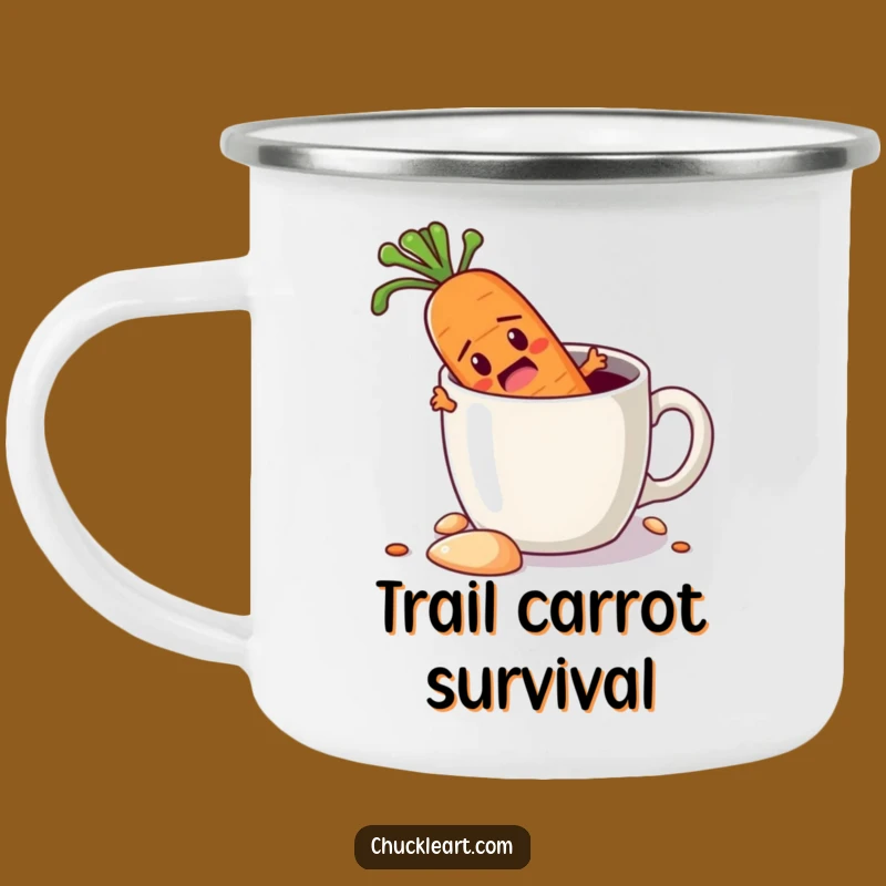 Funny Carrot Escape Camping Mug: Adventure & Grit