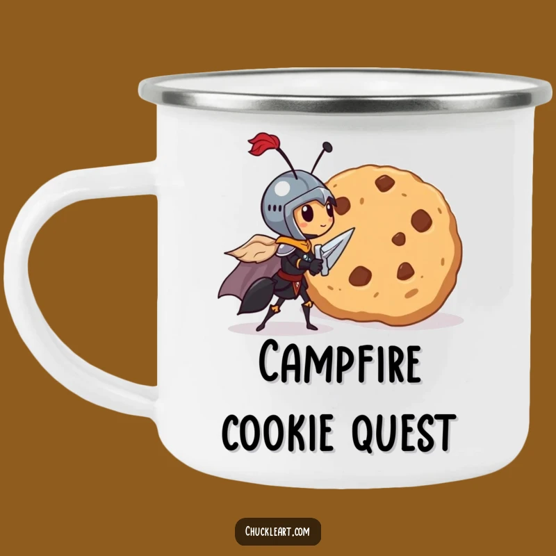 Funny Knight Ant Cookie Camping Mug - Adventure Fuelled by Epic Quests