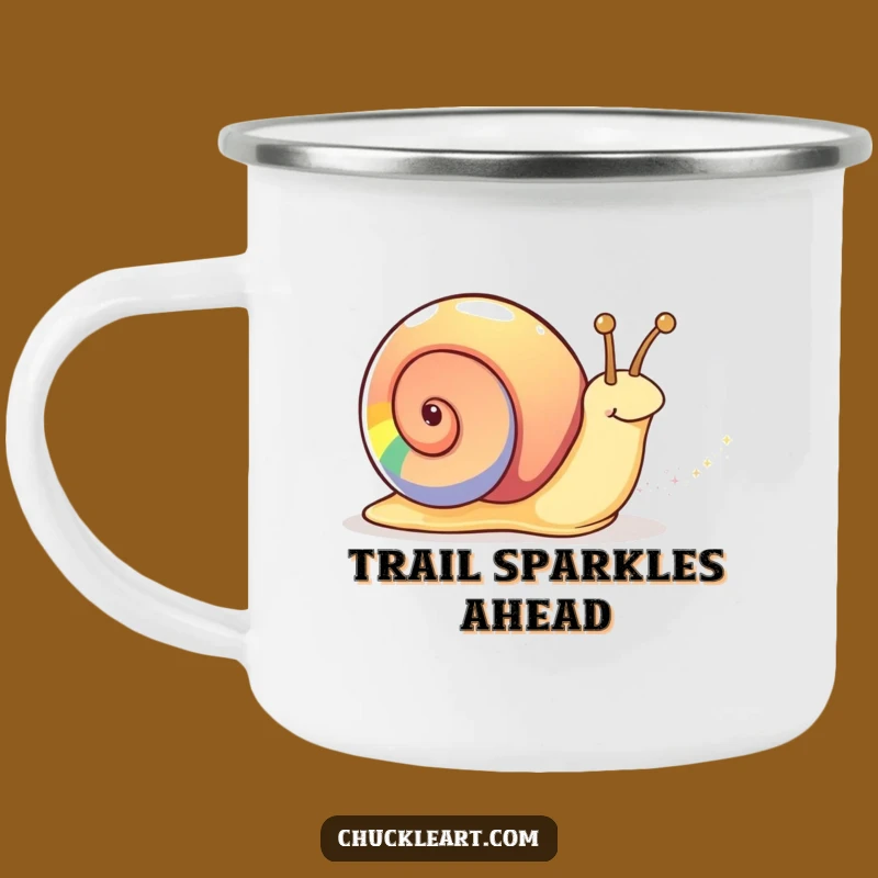 Funny Rainbow Snail Camping Mug A Magical Outdoor Gift