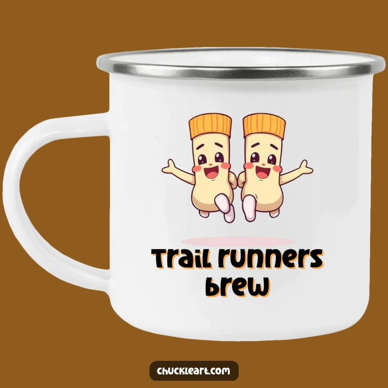 Funny Sock Race Camp Mug: Outdoor Footwear Fun, Hilarious Adventure Cup!