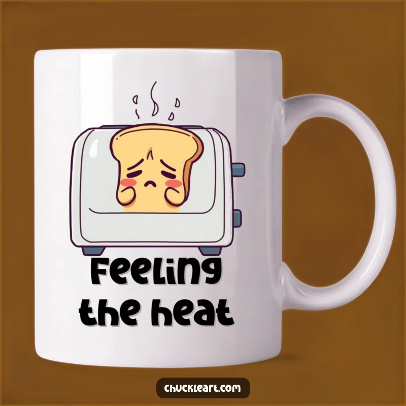 Funny Anxious Bread Toaster Mug: Relatable Stress Humor for Your Morning