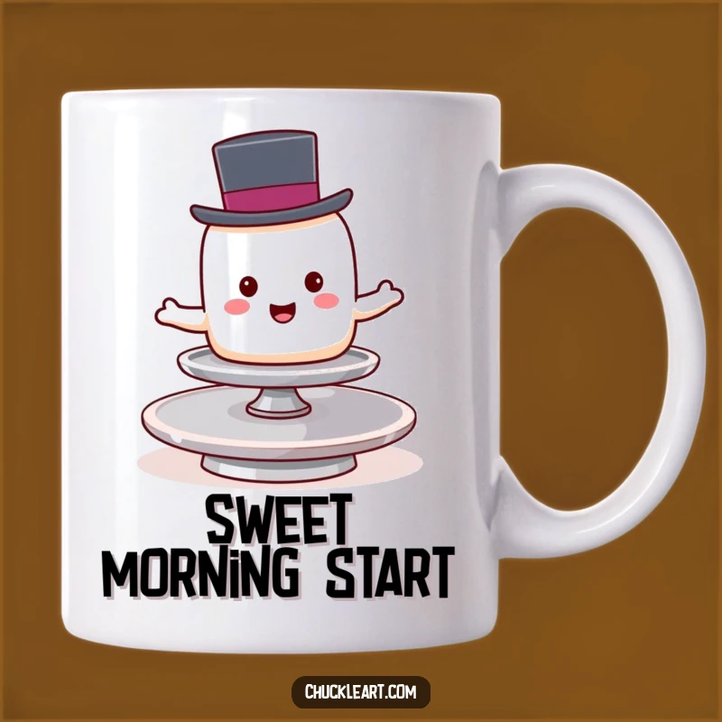Funny Marshmallow Mug: Hilarious Balancing Act Gift for Sweet Treat Lovers