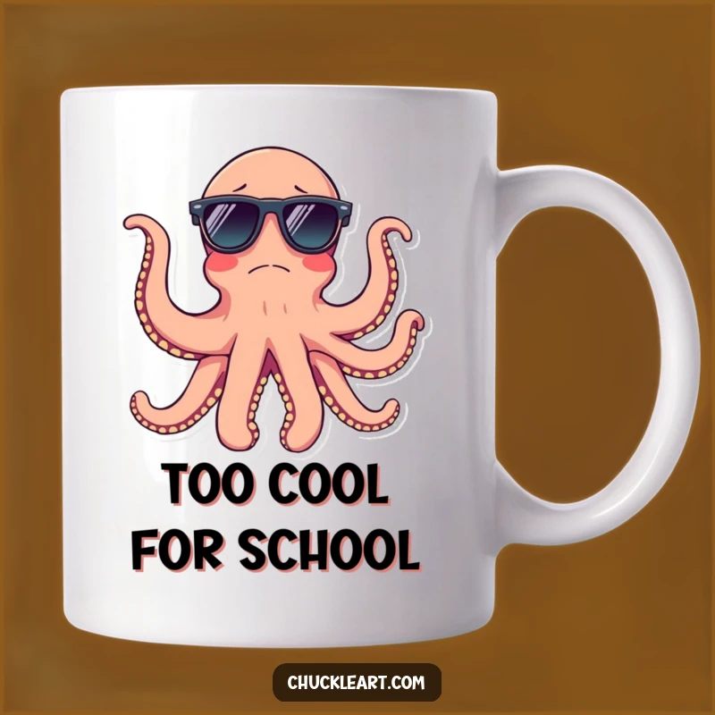 Funny Octopus Sunglasses Mug: Cool Vibes and Confused Tentacle Humor