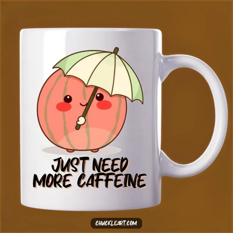 Funny Shy Watermelon Mug: Adorable Blushing Fruit Humor Gift