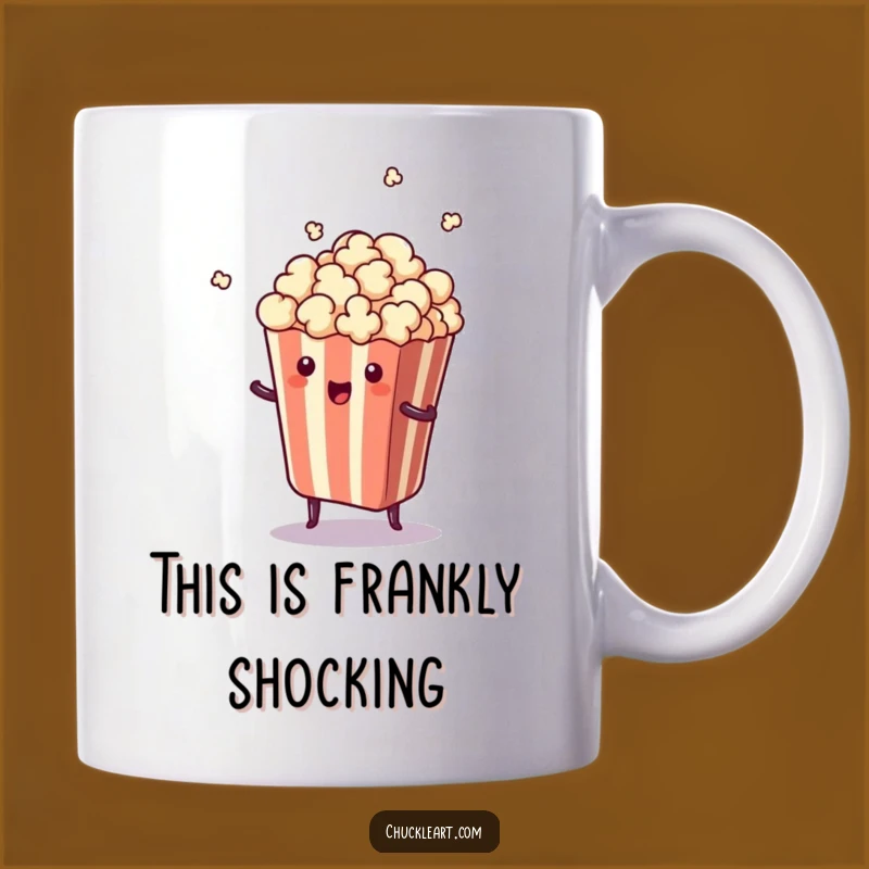 Funny Surprise Popcorn Jumping Mug - Hilarious Snack Gift for Movie Lovers