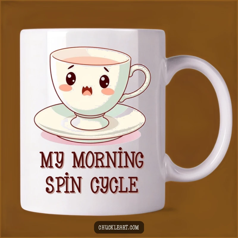 Funny Spinning Teacup Mug: Whimsical Surprise for Coffee Lovers