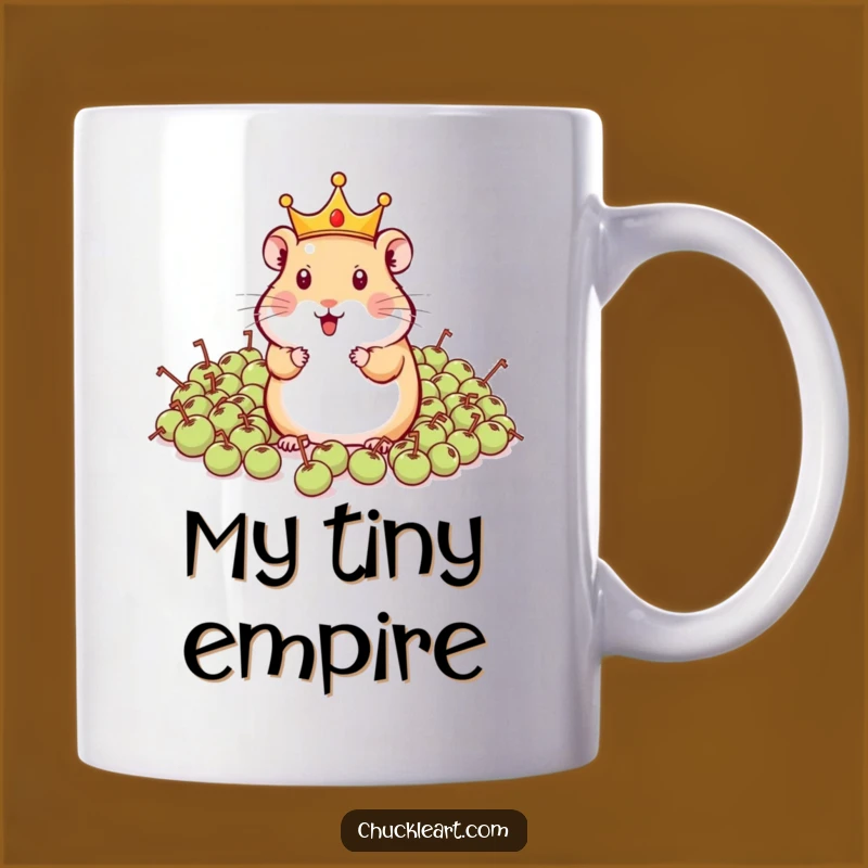 Funny Hamster King Mug: Hilarious Pet Command Gift for Pea Commanders