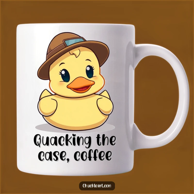 Funny Detective Duck Mug - Hilarious Cute Mystery Gift for Sleuth Lovers