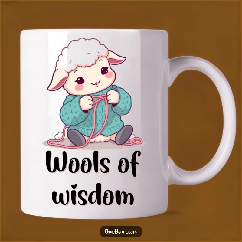 Funny Sheep Knitting Mug: Hilarious Woolly Craft Fail Gift!