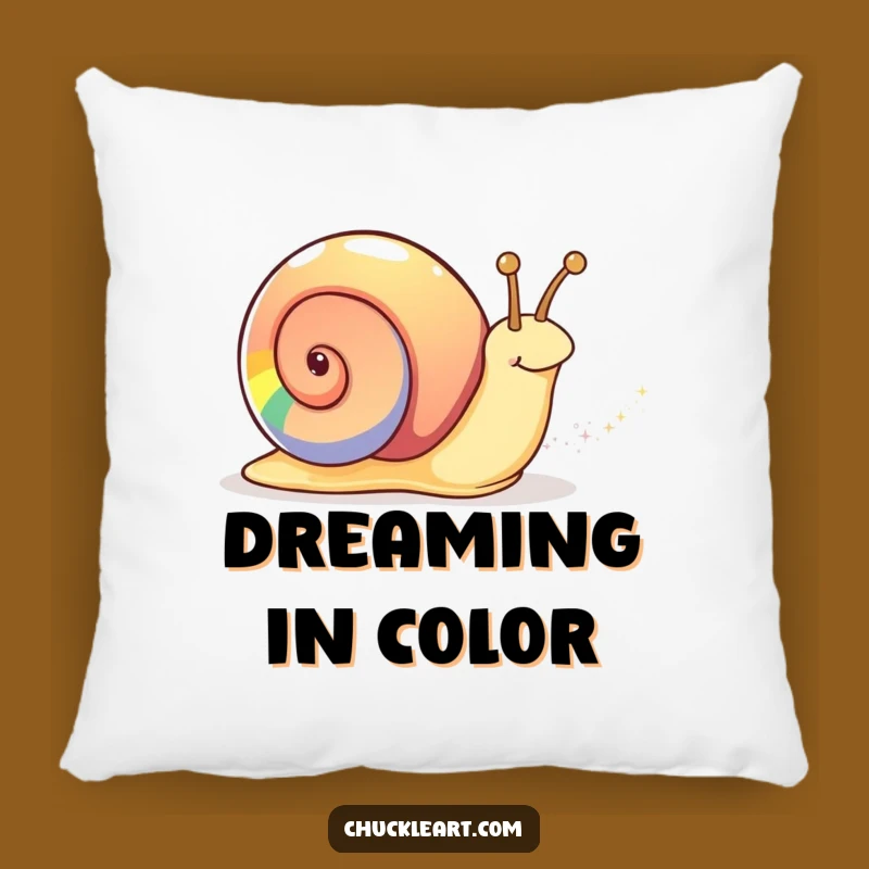 Funny Rainbow Snail Pillow A Cozy and Magical Gift