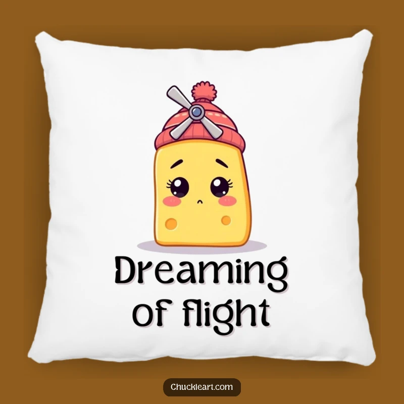 Funny Bewildered Cheese Pillow: Cozy Up with This Hilarious Propeller Beanie