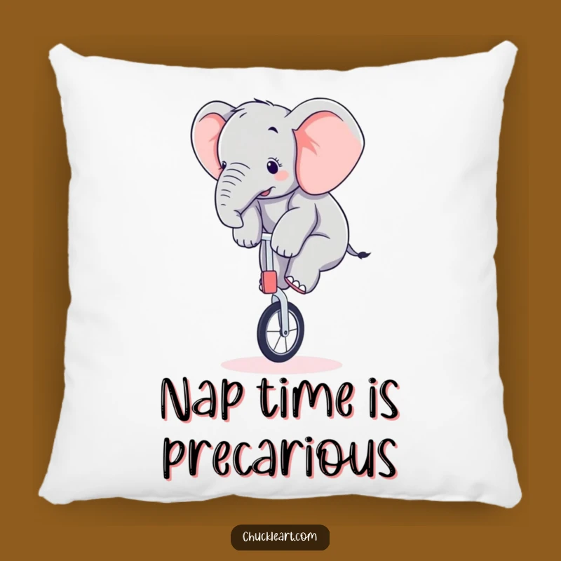 Funny Elephant Unicycle Pillow A Comfy and Hilarious Gift Accent