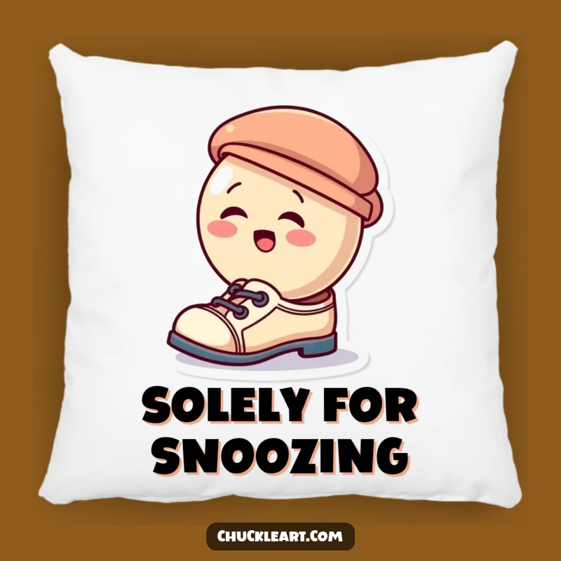 Funny Giggling Button Pillow: Cuddle Up with This Hilarious Shoe-Hat Button Design