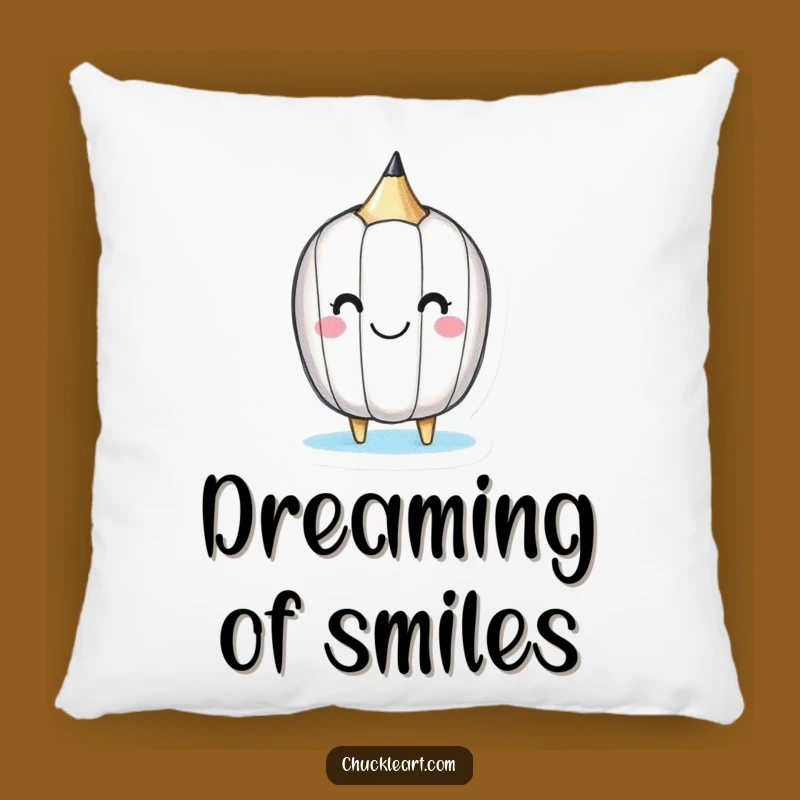 Funny Happy Pencil Pillow: Snuggle Up with Artistic Delight