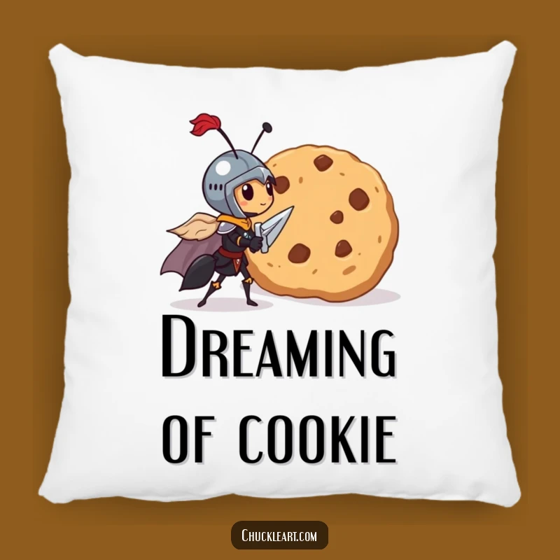 Funny Knight Ant Cookie Pillow - Comfy & Cute Fantasy Accent Decor