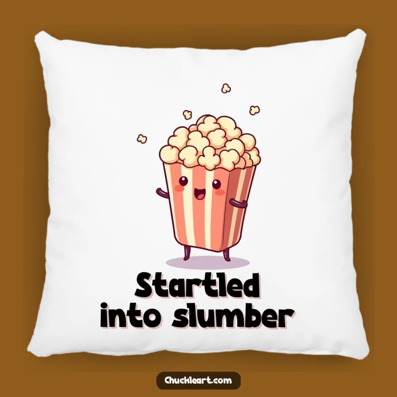 Funny Surprise Popcorn Pillow - Cozy & Hilarious Cushion for Laughs