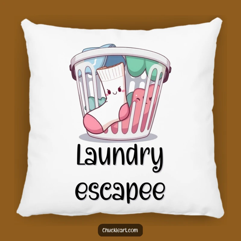 Funny Escaping Sock Pillow: Cozy Up with This Hilarious Laundry Accent