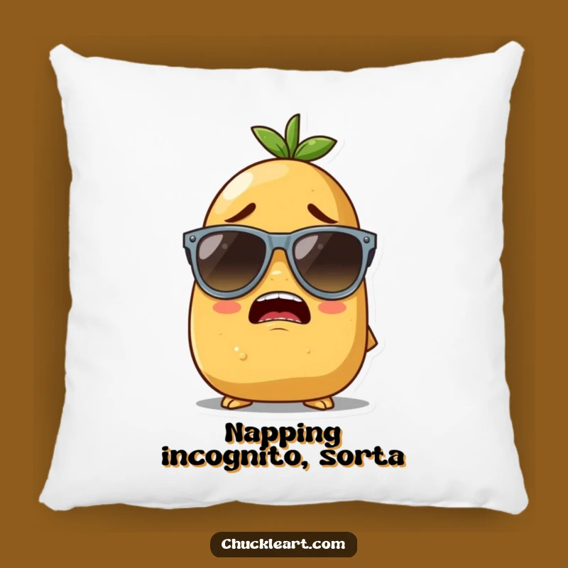 Funny Potato Sunglasses Pillow - Cozy and Hilarious Comfort for Spud Fans