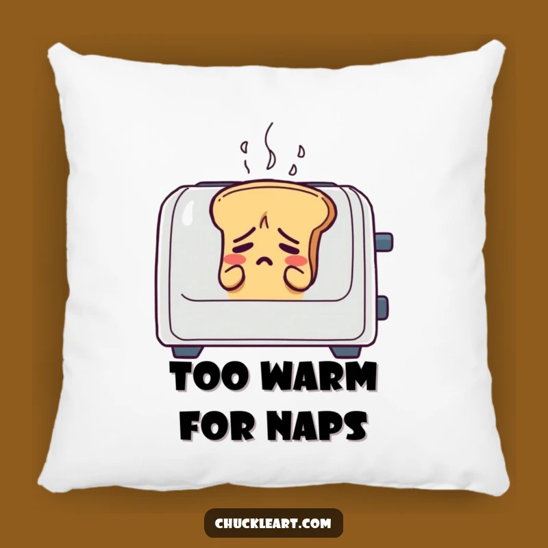 Funny Anxious Bread Toaster Pillow: Cozy Up with Comedic Stress