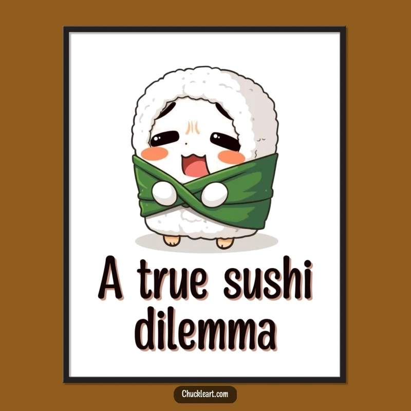 Funny Sushi Roll Belt Tie Digital Art: Instant Foodie Humor