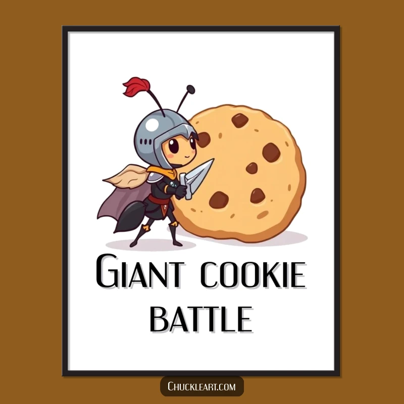 Funny Knight Ant Cookie Digital Art - Instant Epic Decor for Brave Homes