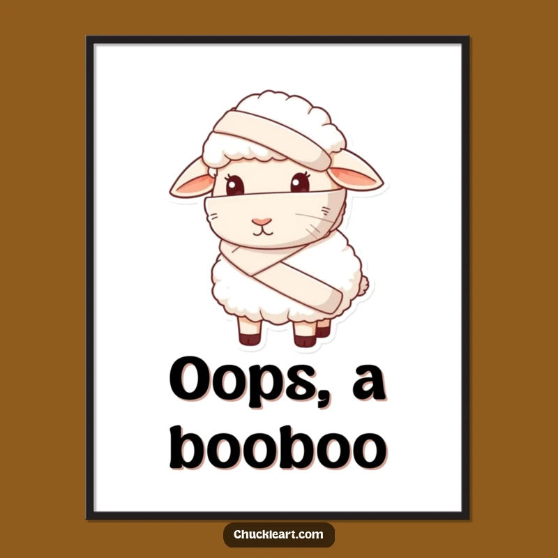 Funny Sheepish Sheep Digital Art: Instant Ewe Humor Download, Hilarious Wall Decor!