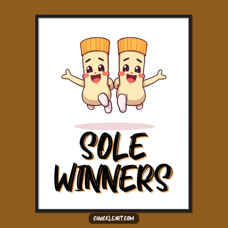 Funny Sock Race Digital Art: Instant Competition Download, Hilarious Wall Decor!