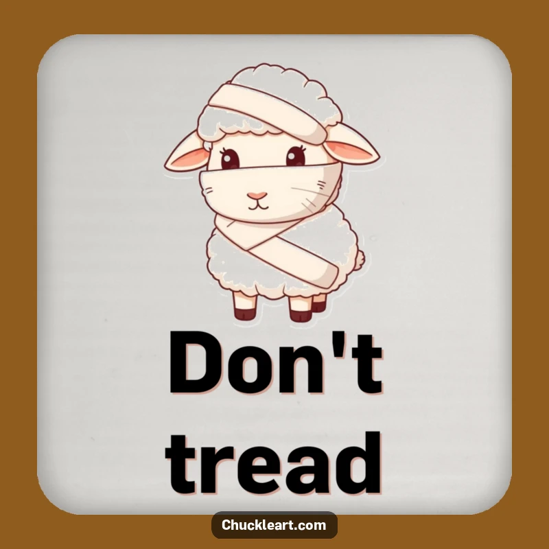 Funny Sheepish Sheep Coaster: Protect Surfaces with Ewe's Humor, Hilarious Decor!