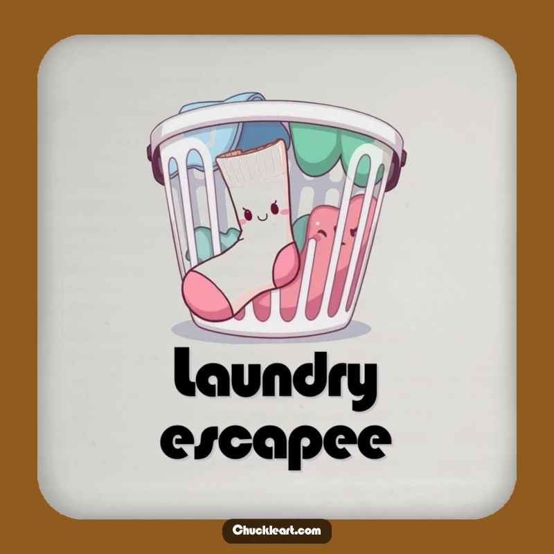 Funny Escaping Sock Coaster: Protect Your Surfaces with This Hilarious Drink Accessory