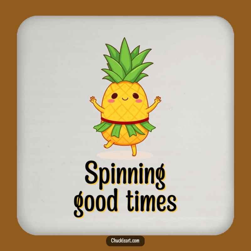 Funny Pineapple Coasters: Tropical Dancer Drink Savers, Perfect Party Table Gift