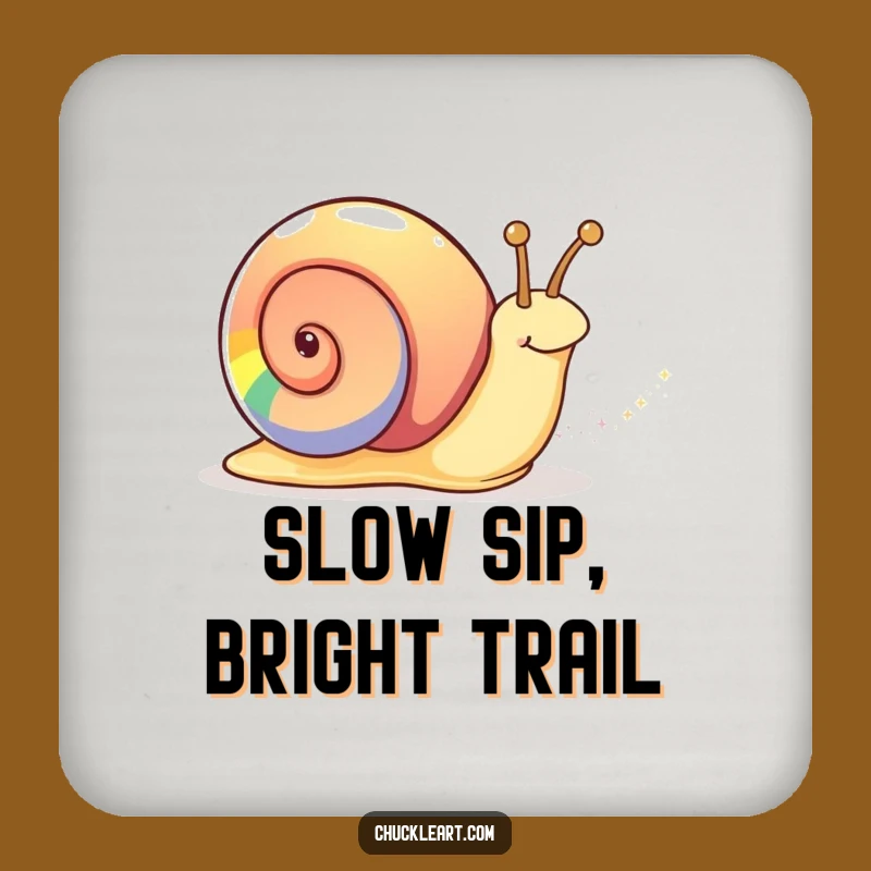 Funny Rainbow Snail Coaster A Magical Table Protector Gift