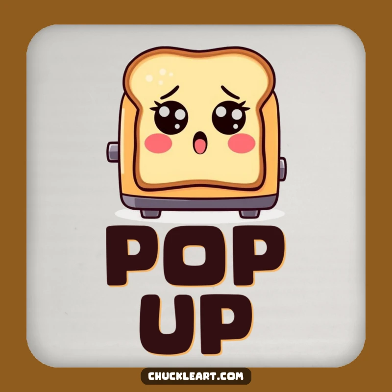 Funny Shocked Toast Coaster: Protect Your Surfaces with This Hilarious Drink Accessory