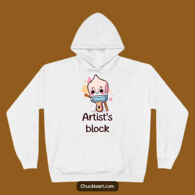 Funny Clumsy Paintbrush Hoodie: Cozy Art Apparel That Makes a Statement