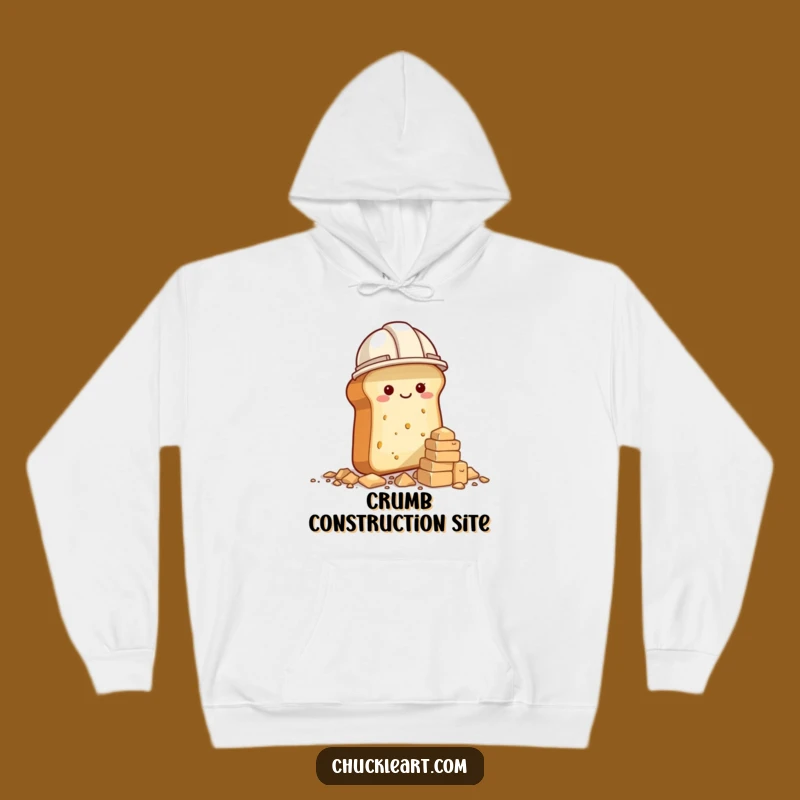 Funny Bread Builder Hoodie: Hilarious Baker Construction Humor Warm Gift!