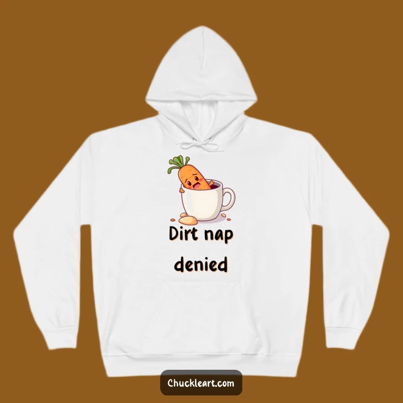Funny Carrot Escape Hoodie: Cozy Determination Gear