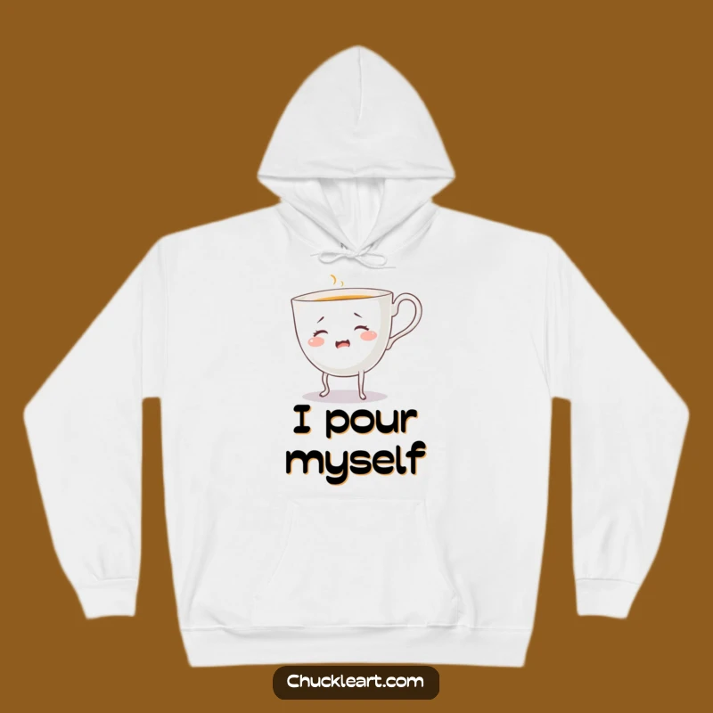Funny Bewildered Teacup Hoodie: Stay Cozy with This Hilarious Beverage Buddy