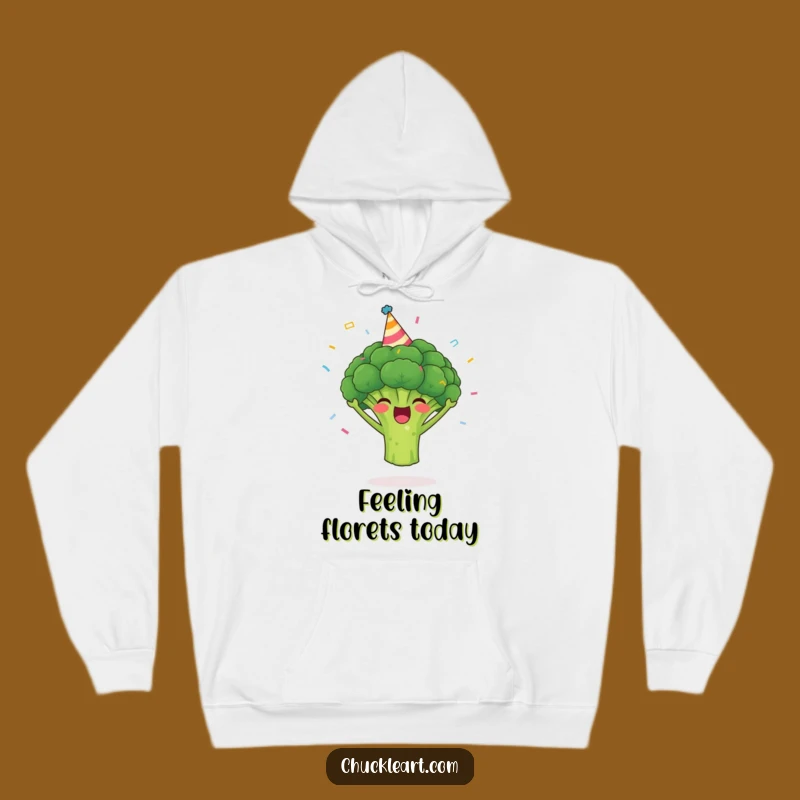 Funny Broccoli Party Hoodie A Cozy and Cheerful Gift