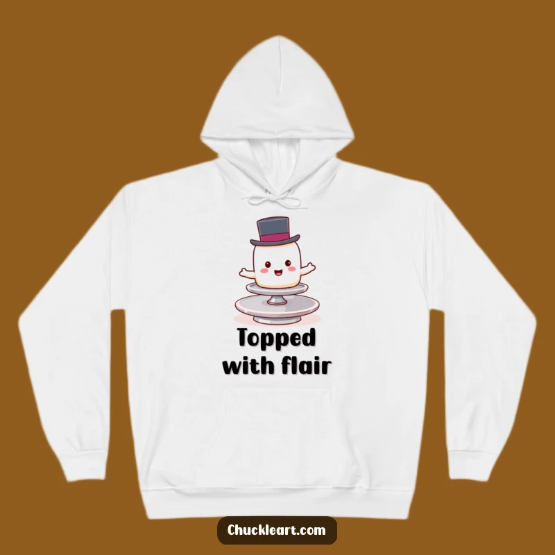Funny Marshmallow Hoodie: Cozy Hilarious Balancing Act for Ultimate Comfort