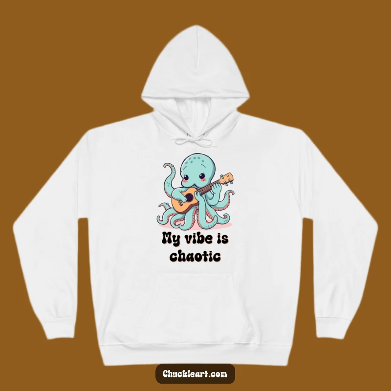 Funny Octopus Ukulele Hoodie: Stay Cozy with Musical Marine Vibes
