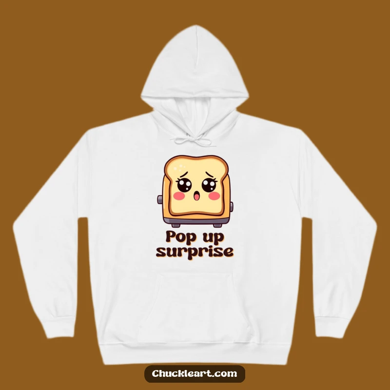 Funny Shocked Toast Hoodie: Stay Cozy with This Hilarious Breakfast Buddy