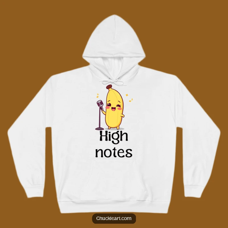 Funny Opera Banana Hoodie - Cozy Musical Fruit Sweatshirt Gift