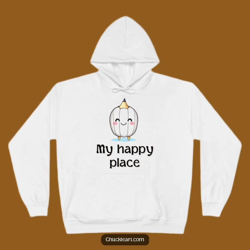 Funny Happy Pencil Hoodie: Cozy Comfort and Artistic Cheer